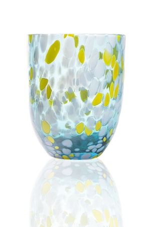 Big Confetti Juomalasi Aqua-Lemon