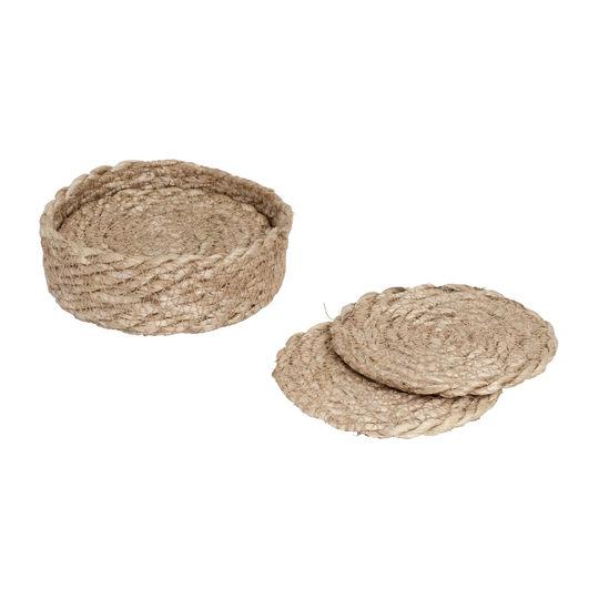 Dixie Elin lasinalunen Ø 10,5 cm 6-pakkaus Luonnonharmaa