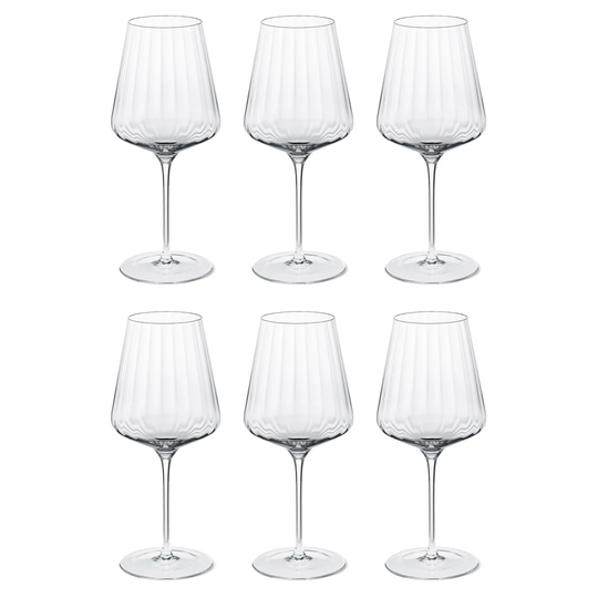 Georg Jensen Bernadotte punaviinilasi, 6-pakkaus Kristalli