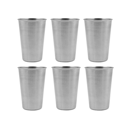 Juoma-astia 350 ml Ruostumaton teräs 6-pack
