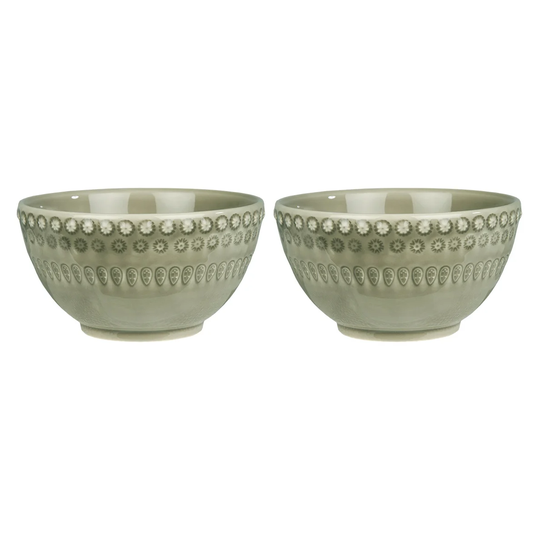 PotteryJo Daisy kulho 35 cl, 2-pakkaus Faded army (vihreä)