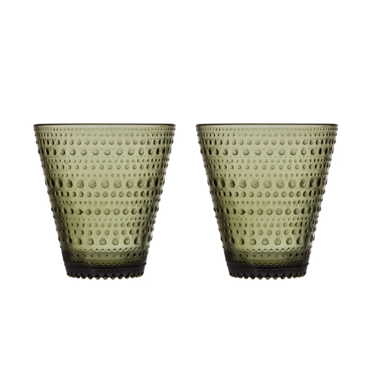 Iittala Kastehelmi juomalasi 30 cl 2 kpl vihreä