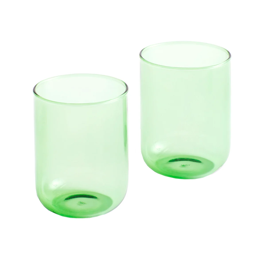 HAY Tint juomalasi 30 cl, 2-pakkaus Green