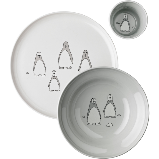 Stelton Pingo-lastenastiasto, 3 osaa, harmaa