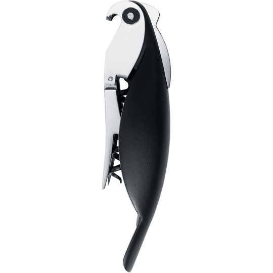 Alessi Parrot-korkkiruuvi musta