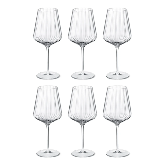 Georg Jensen Bernadotte valkoviinilasi, 6-pakkaus Kristalli