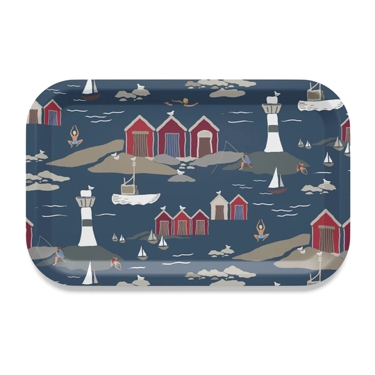 Arvidssons Textil Kust tarjotin 20 x 27 cm Sininen
