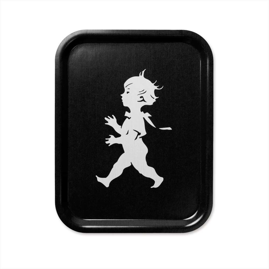Solstickan Design Single-tarjotin, musta, 36 x 28 cm