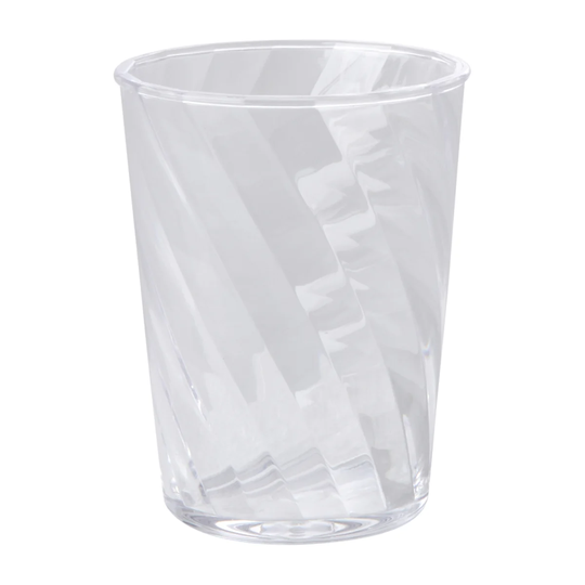 RICE Rice Twisted Swirl -juomalasi akryyli 34 cl Clear