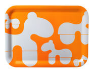 Brands Scandinavia Poni-tarjotin, 43 x 32 cm oranssi