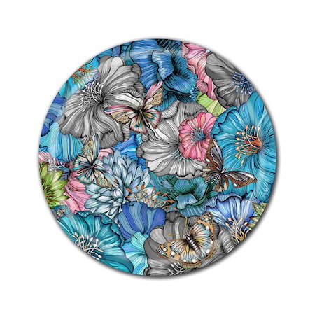 Nadja Wedin Design Tarjotin 38 cm Flower Power Blue