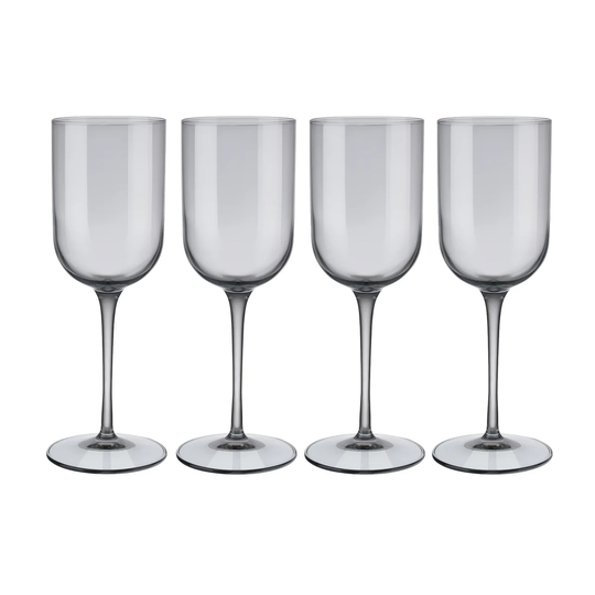 blomus Fuum valkoviinilasi 28 cl, 4-pakkaus Smoke