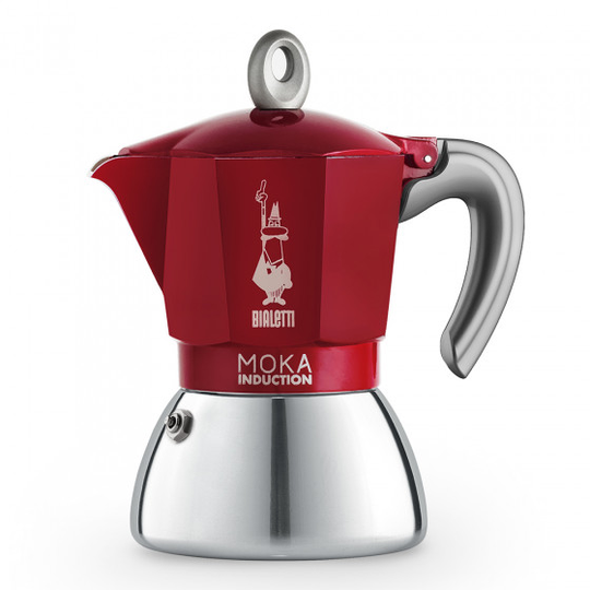 Mutteripannu Bialetti Moka Induction Red 6 cups
