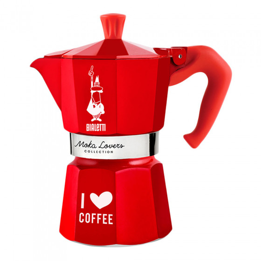 Mutteripannu Bialetti Moka Lovers 6-cup Red