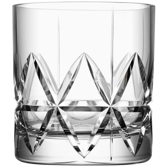 Orrefors Peak Double Old Fashioned -viskilasi 34 cl. 4 kappaleen pakkaus