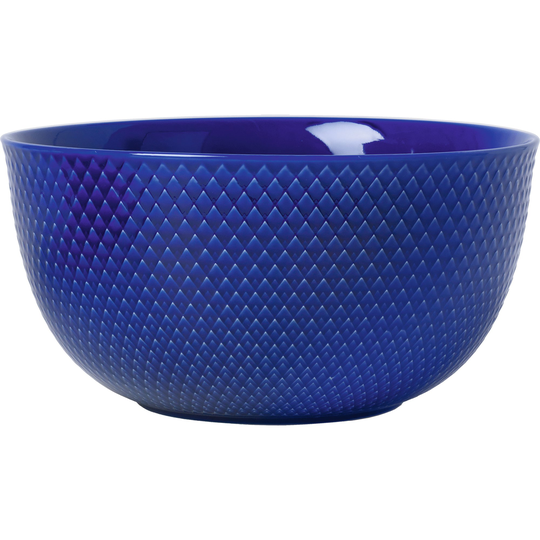 Lyngby Porcelæn Rhombe Color -tarjoilukulho, tummansininen, 22 cm