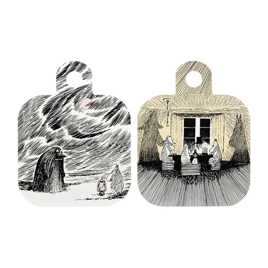 Muurla Chop & Serve Shadows -tarjotin 25x32 cm Musta