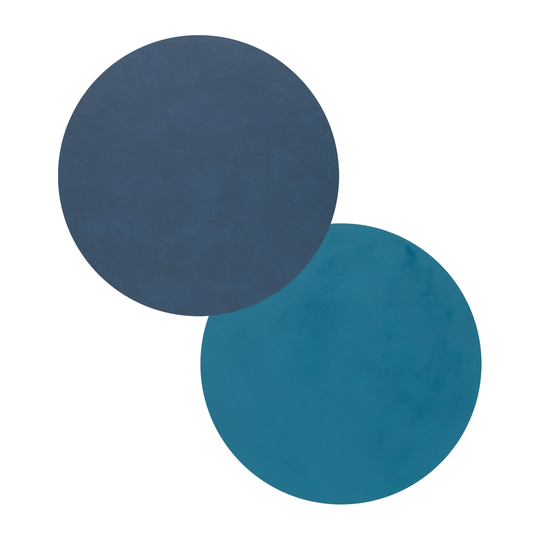 LIND DNA Nupo lasinalunen circle kaksipuolinen 1 kpl Midnight blue-petrol