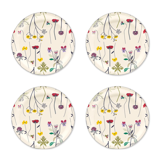 Åry Home Herbarium lasinalunen Ø 11 cm 4-pakkaus Off white