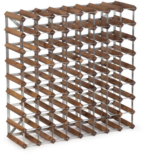 Traditional Wine Racks Itse koottava viinipulloteline 72 pullolle, tumma tammi