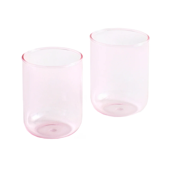 HAY Tint juomalasi 30 cl, 2-pakkaus Pink