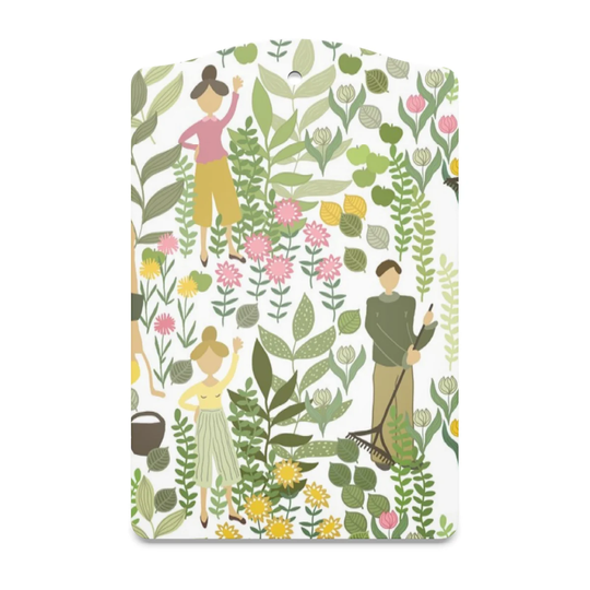 Arvidssons Textil Trädgård tarjotin 20 x 30 cm Vihreä