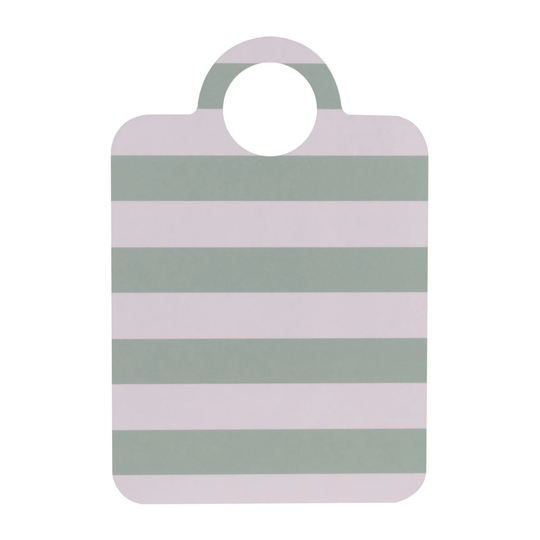Muurla Checks & Stripes -tarjotin 21 x 31 cm Minttu-sininen