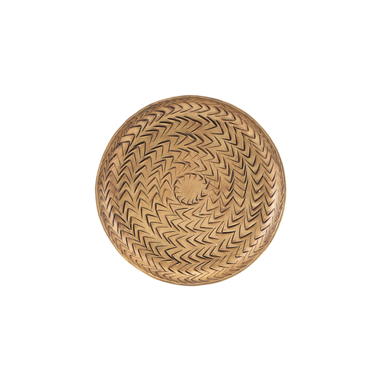 House Doctor Rattan tarjotin, messinkiviimeistely 12 cm