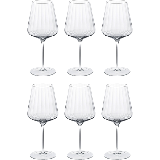 Georg Jensen Bernadotte punaviinilasi 6 kpl