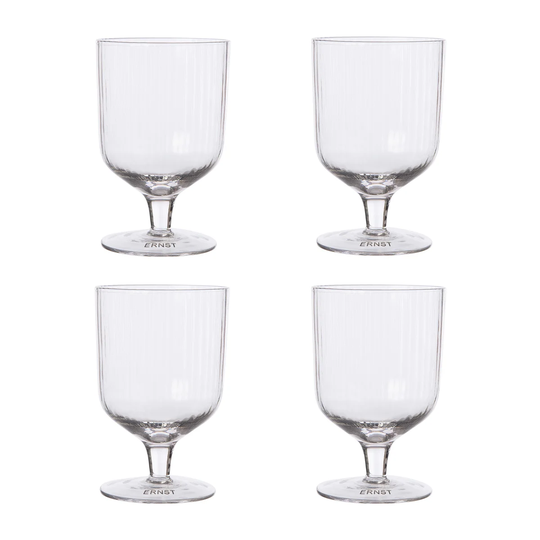 ERNST Ernst jalallinen juomalasi 4-pack Kirkas