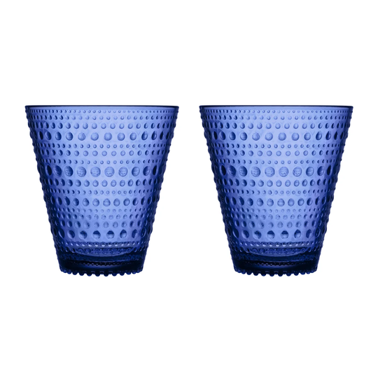 Iittala Kastehelmi juomalasi 30 cl 2 kpl Ultramariininsininen