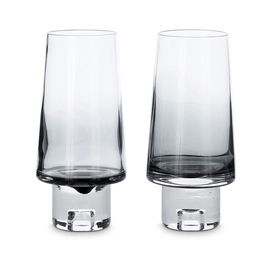 Tom Dixon Tank juomalasi korkea, 2-pakkaus Musta
