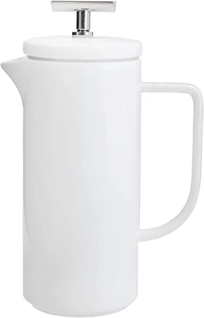 Wien Cafetière Keraaminen Pressopannu 4 kuppia 48 cl Valkoinen
