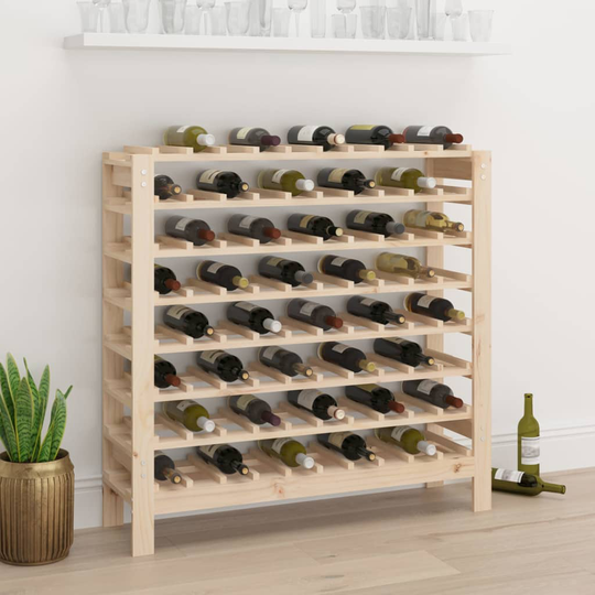 vidaXL Viiniteline 109,5x30x107,5 cm täysi mänty
