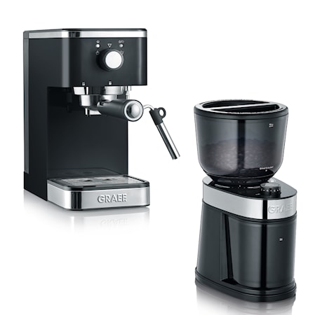 Salita Manuaalinen Espressokone ja Kahvimylly -setti