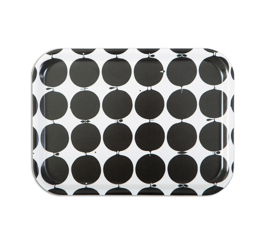 Opto Design Tallyho tarjotin 36x28 cm Musta-valkoinen