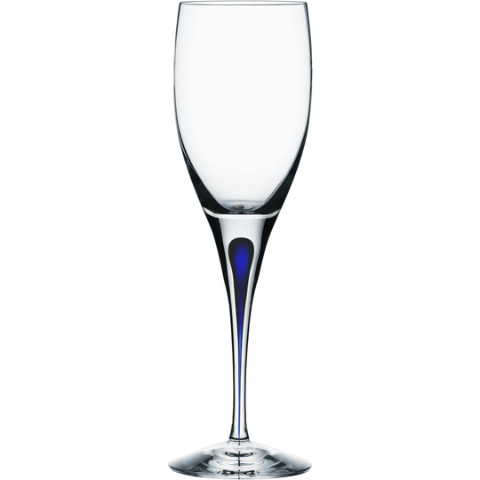 Orrefors Sininen Intermezzo-viinilasi, 19 cl